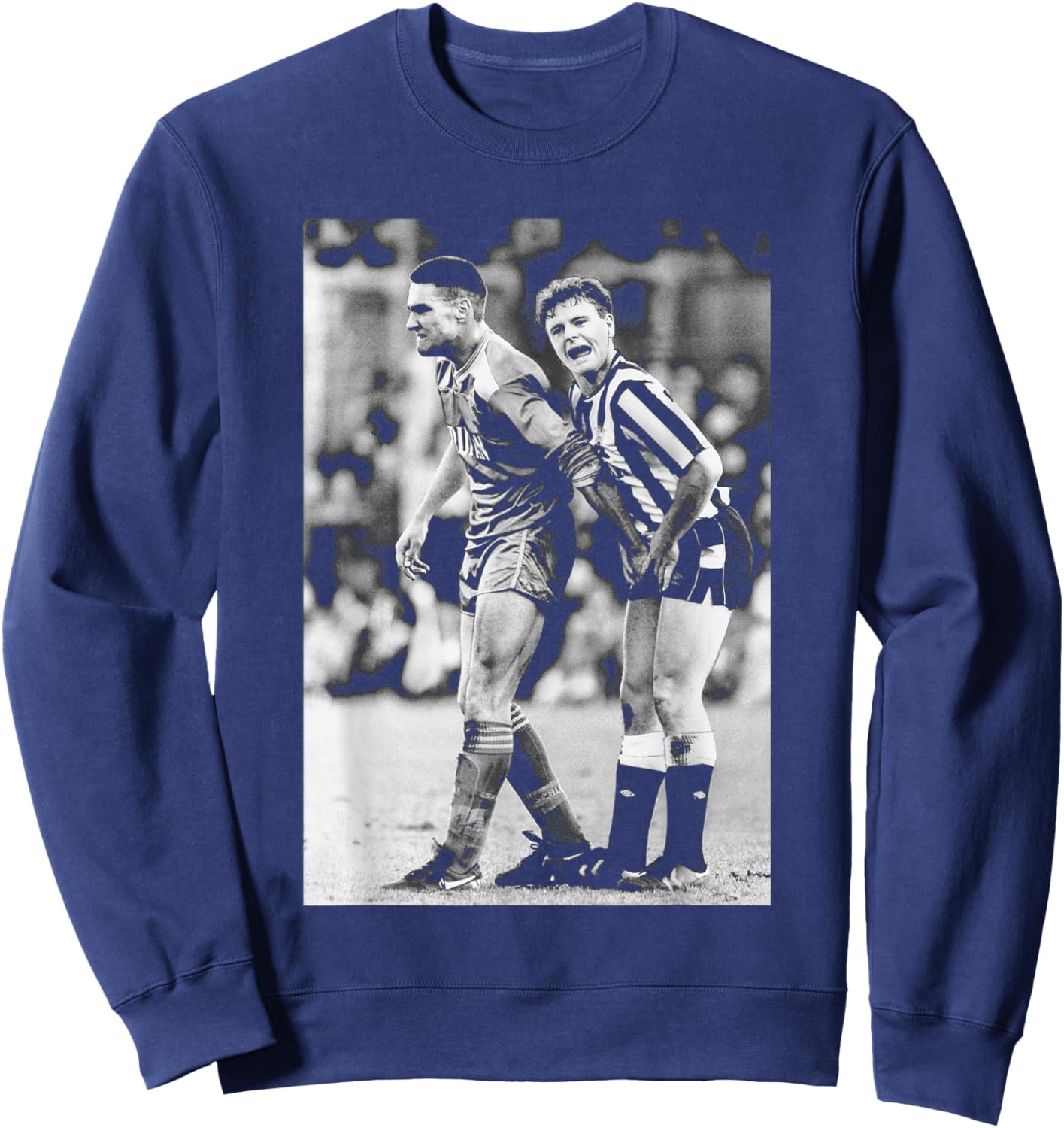 Vinnie Jones Grabs Gazza Gascoigne Newcastle Utd Football Sweatshirt - Sweatshirt | Navy