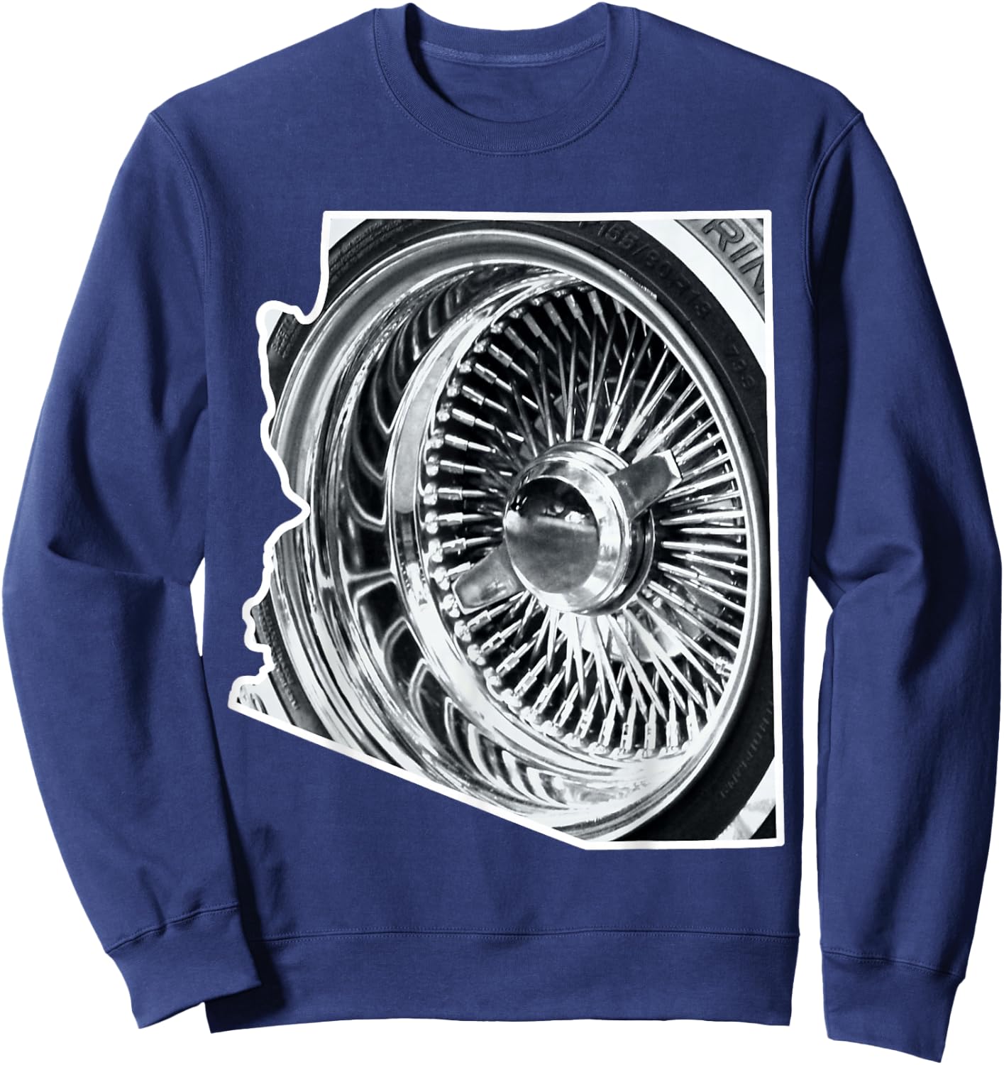 Arizona Lowrider Wheel Sweatshirt - Sweatshirt | Navy