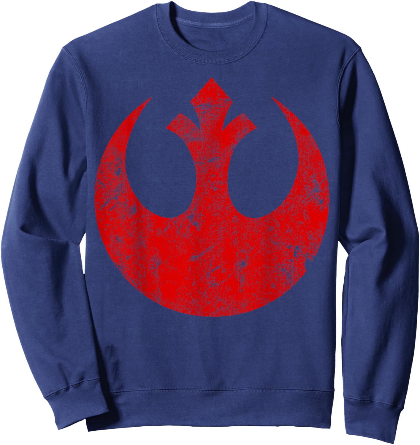 Star Wars Big Red Rebel Distressed Logo Graphic Sweatshirt - Sweatshirt | Navy