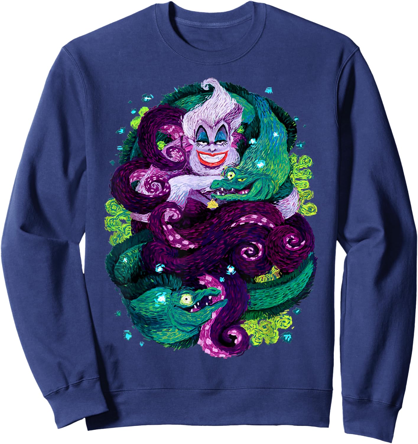 Disney The Little Mermaid Ursula Sea Witch Painting Sweatshirt - Sweatshirt | Navy