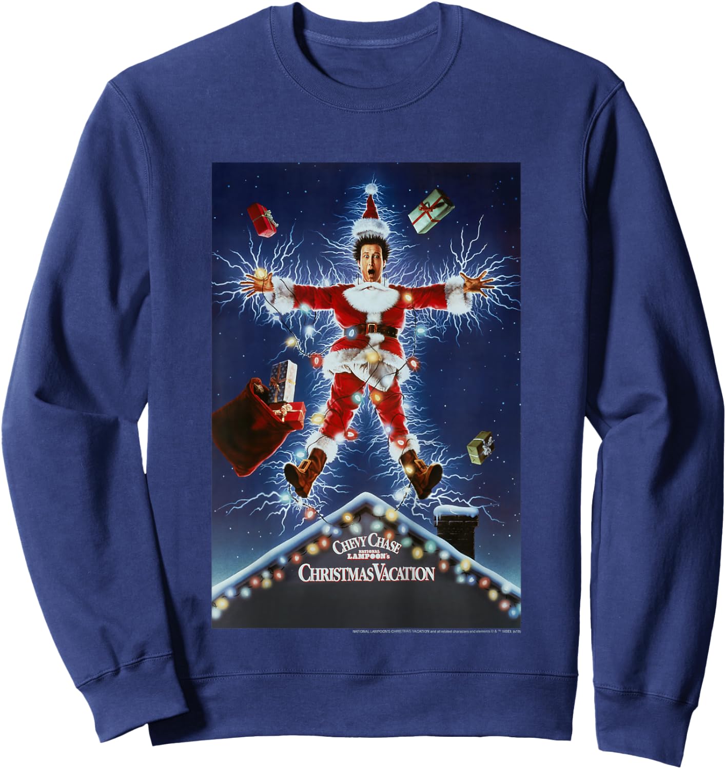 Kids National Lampoon's Christmas Vacation Classic Movie Poster Sweatshirt - Sweatshirt | Navy