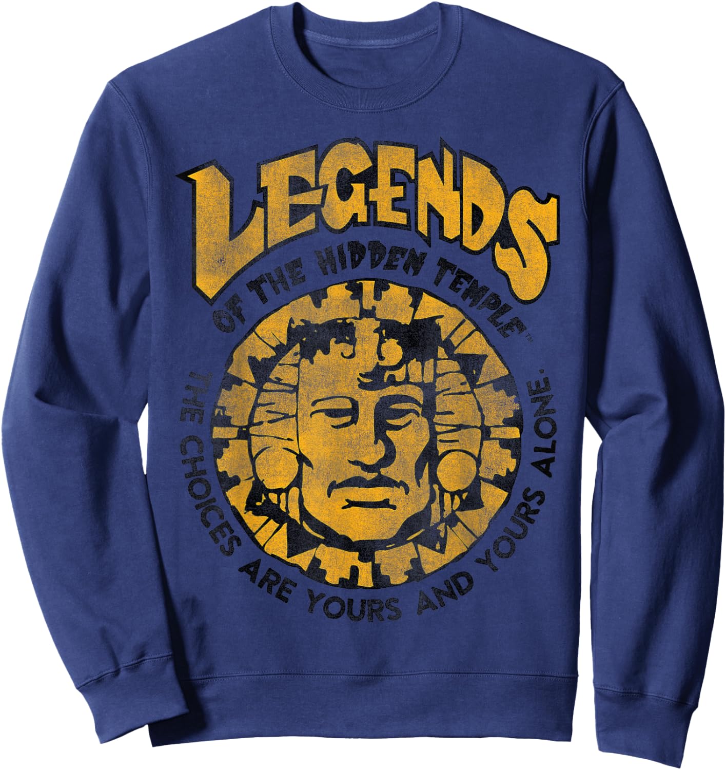 Nickelodeon Legends of The Hidden Temple Olmec Sweatshirt - Sweatshirt | Navy