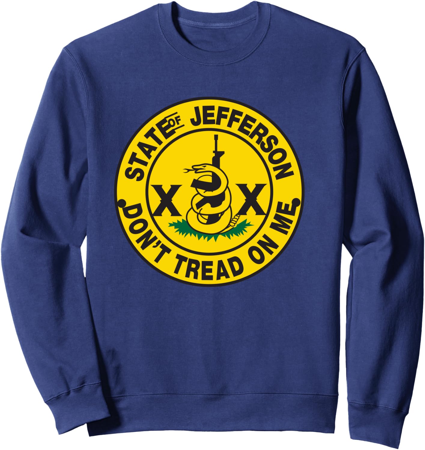 State of Jefferson Don't Tread on Me Shirt Sweatshirt - Sweatshirt | Navy