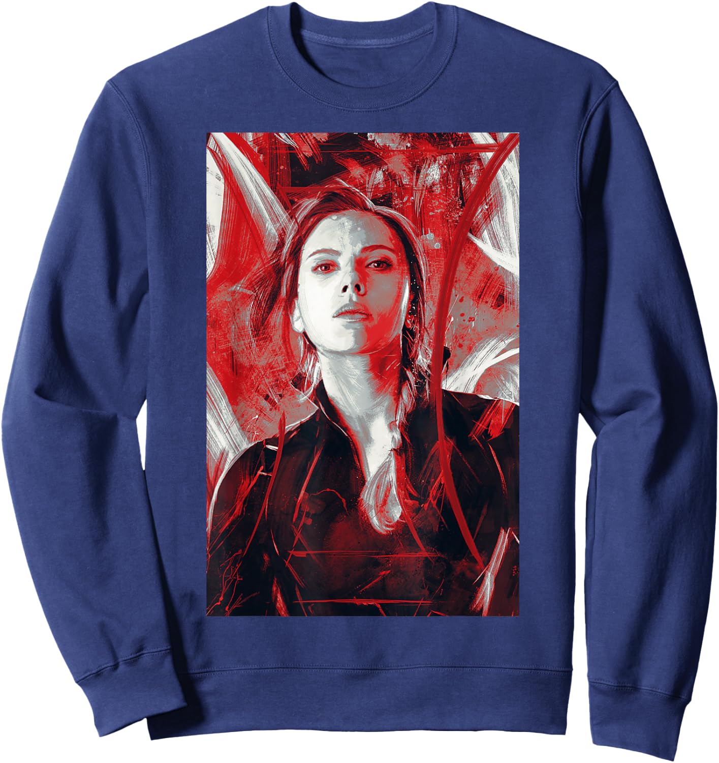 Marvel Avengers Endgame Black Widow Painting Graphic Sweatshirt - Sweatshirt | Navy