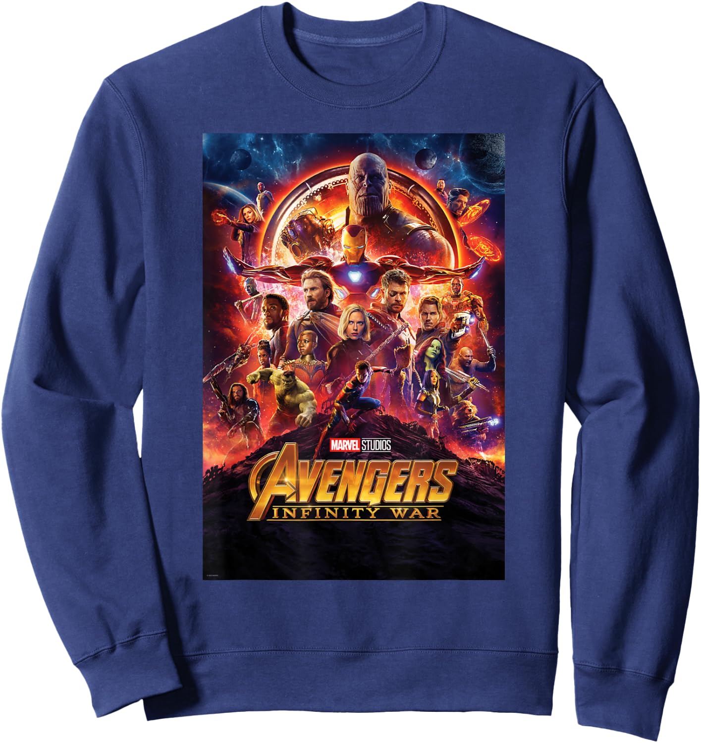 Marvel Avengers Infinity War Poster Graphic Sweatshirt - Sweatshirt | Navy