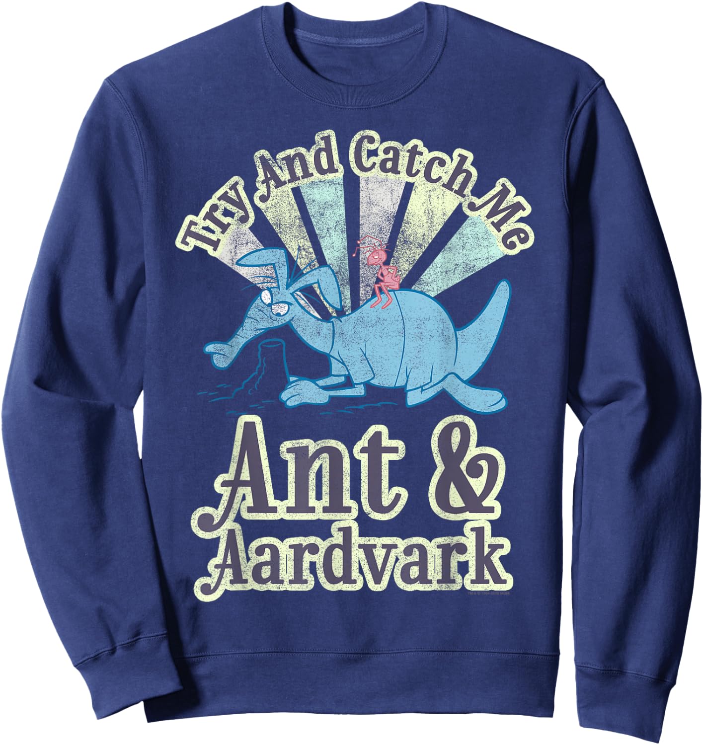 Pink Panther Ant And Aardvark Try And Catch Me Sweatshirt - Sweatshirt | Navy