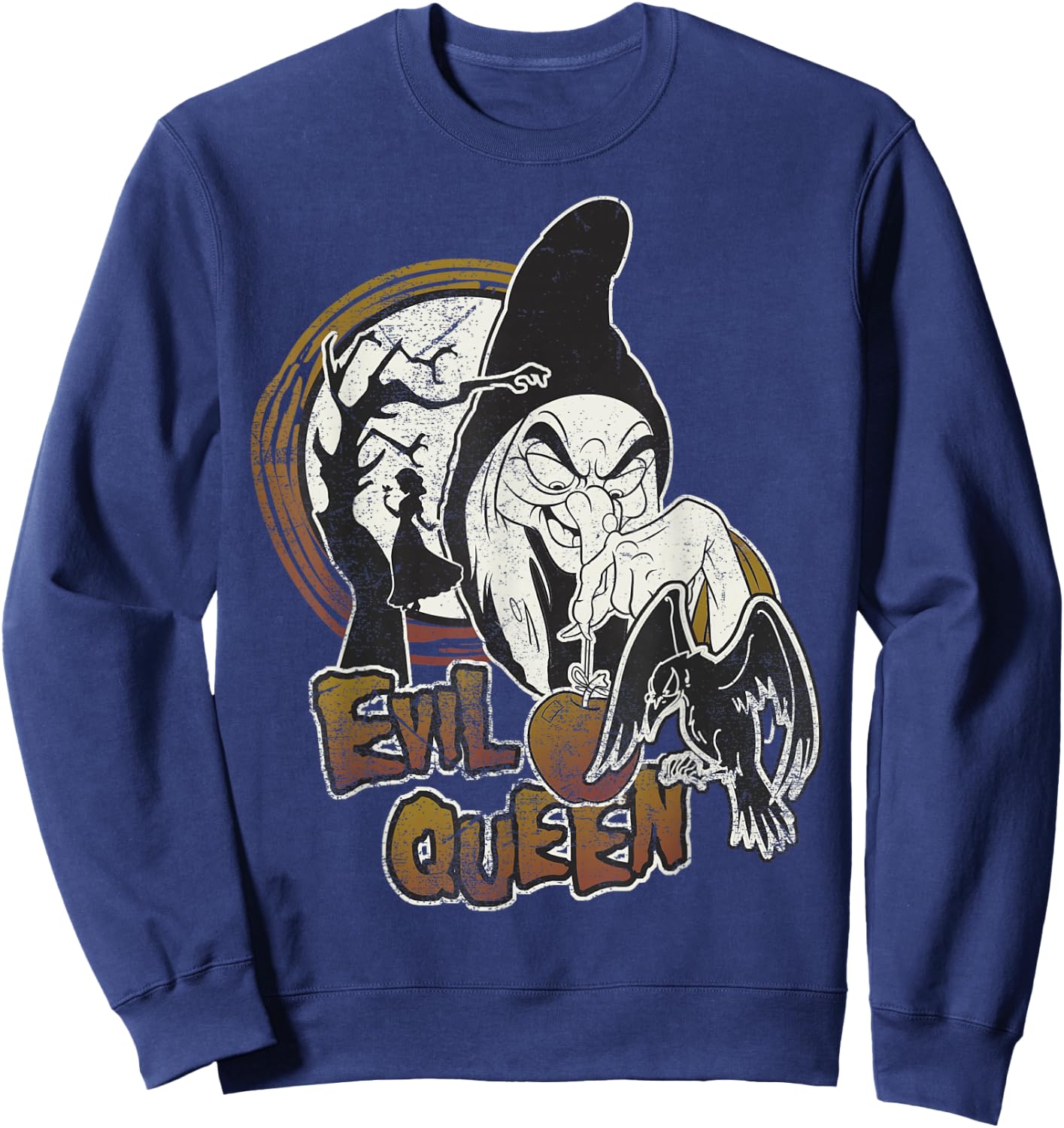 Disney Snow White Halloween Evil Queen Poison Apple Vintage Sweatshirt - Sweatshirt | Navy