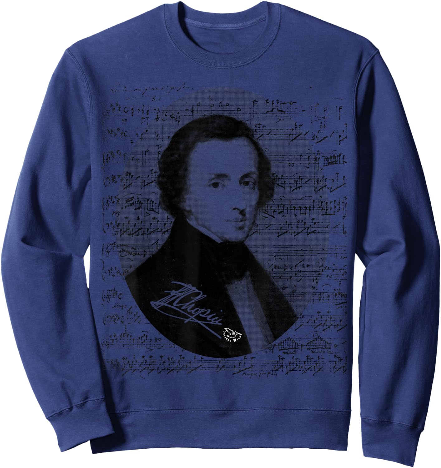 Frederic Chopin for Chopin Music Lovers Pianist Gift Sweatshirt - Sweatshirt | Navy