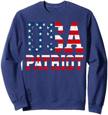 USA Patriot t shirt - United States of America USA Shirt Sweatshirt - Sweatshirt | Navy