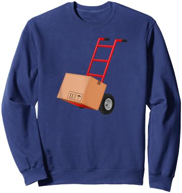 Dolly Hand Truck Cart Moving Funny Sweatshirt - Sweatshirt | Navy