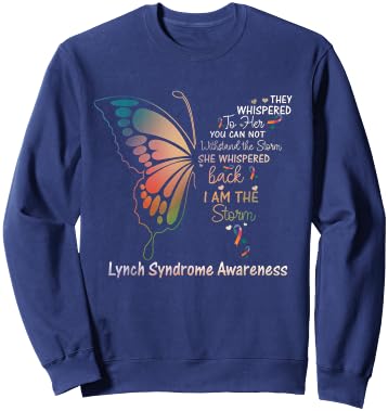 Lynch Syndrome I am the Storm Sweatshirt - Sweatshirt | Navy