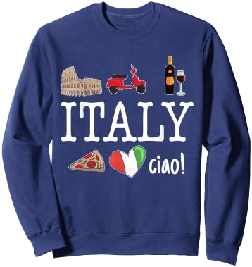 Love Italy and Everything Italian Culture Sweatshirt - Sweatshirt | Navy