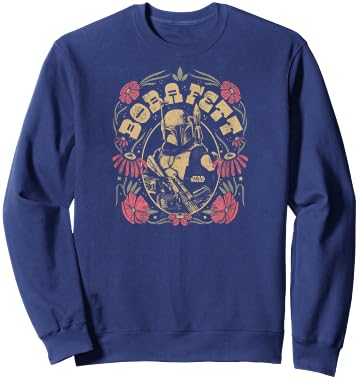 Star Wars - Boba Fett Boho Inspired Sweatshirt - Sweatshirt | Navy
