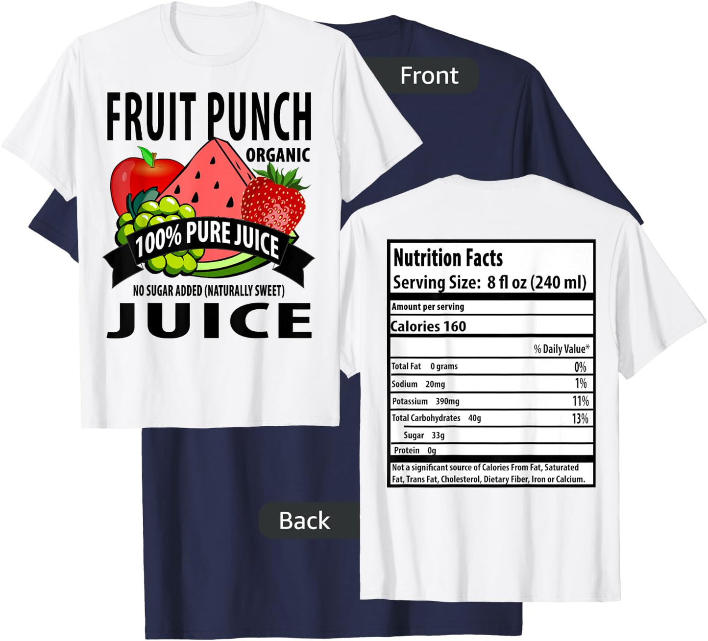 Fruit Punch: Family Halloween Costumes for 5 People T-Shirt - T-Shirt | Navy