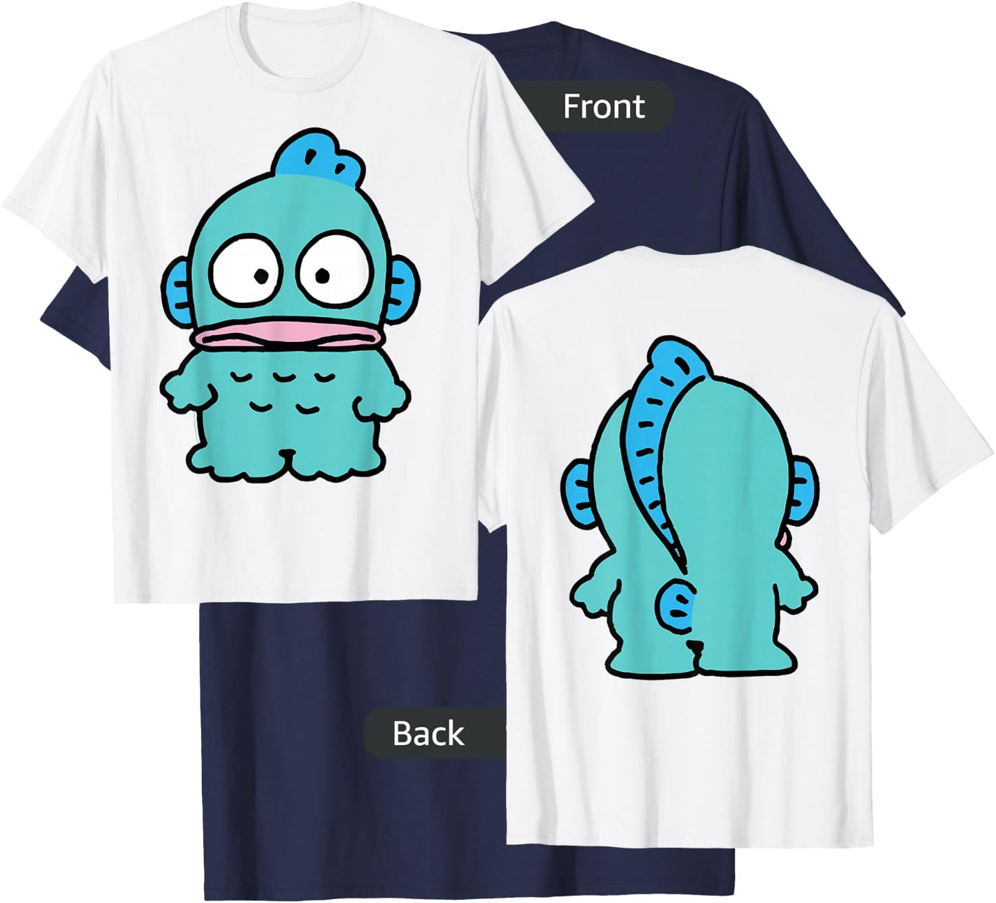 Hangyodon Front and Back Shirt T-Shirt - T-Shirt | Navy