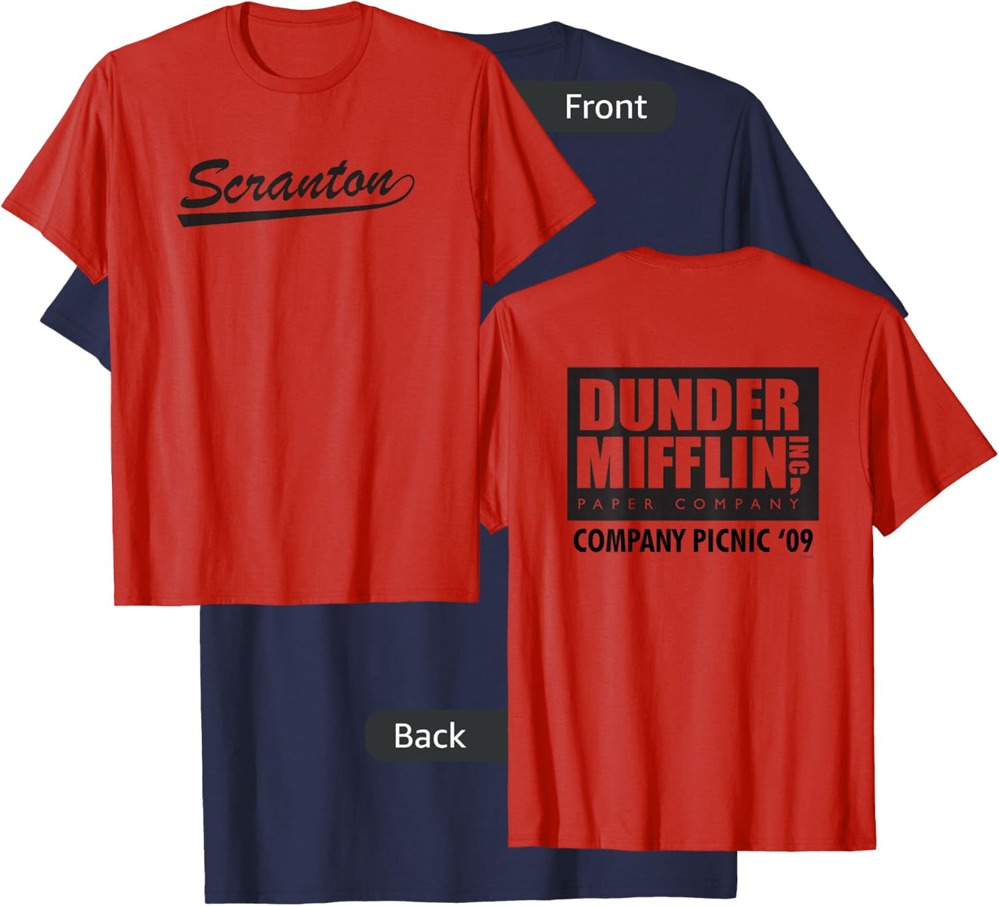 The Office Scranton Branch Picnic As Seen On T-Shirt - T-Shirt | Navy