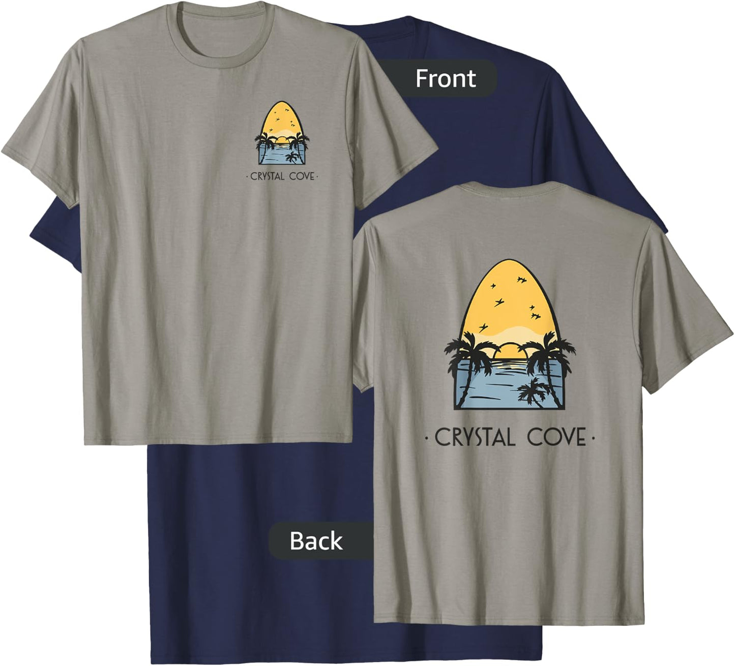 Crystal Cove Vintage Surf T-Shirt - T-Shirt | Navy