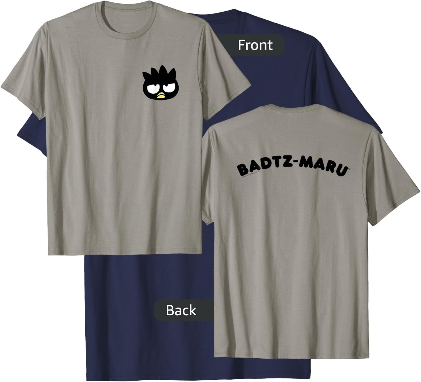 Badtz - Maru Front and Back Logo Shirt T-Shirt - T-Shirt | Navy