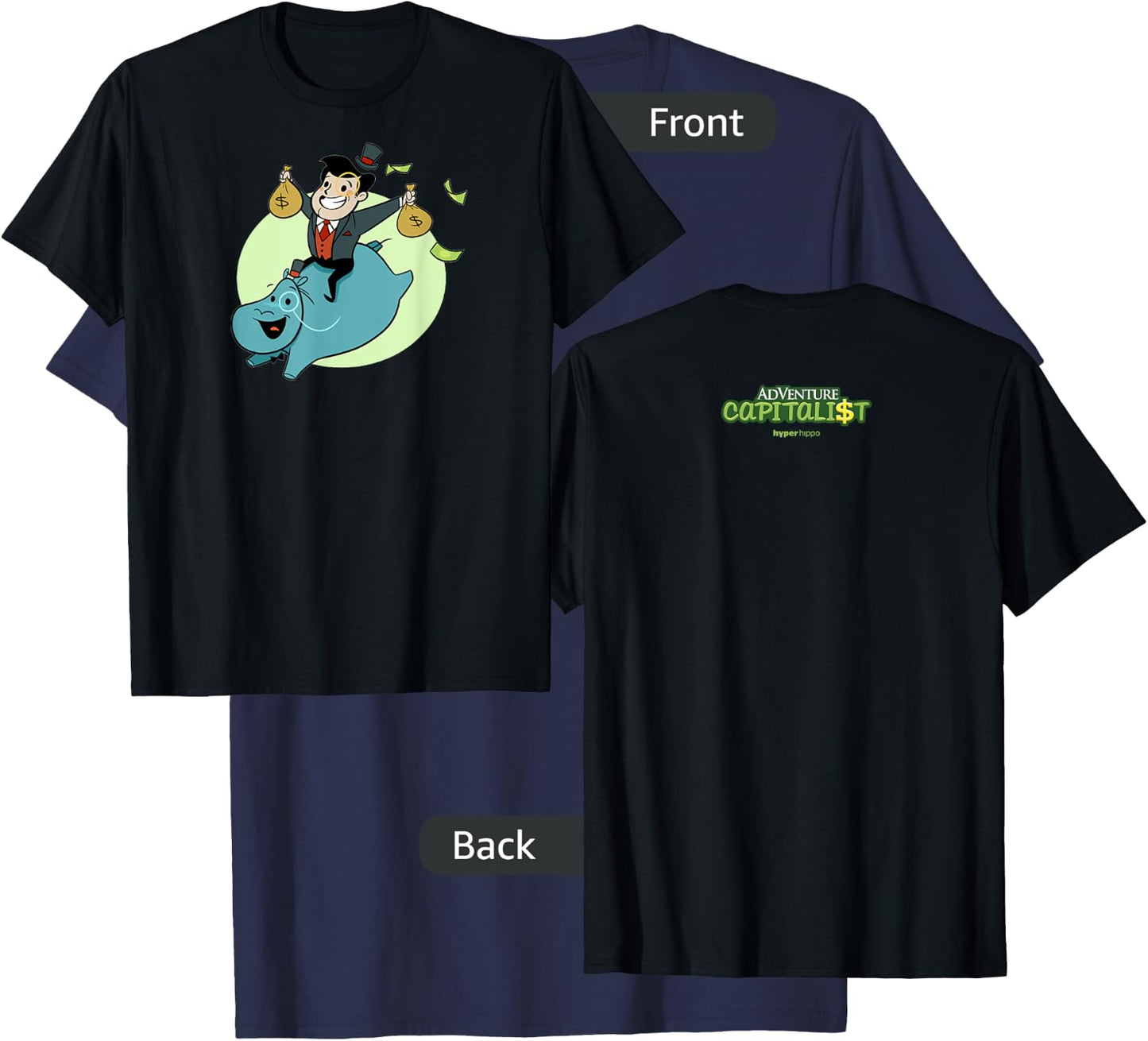 Hip-Hippo Hooray! T-Shirt - T-Shirt | Navy