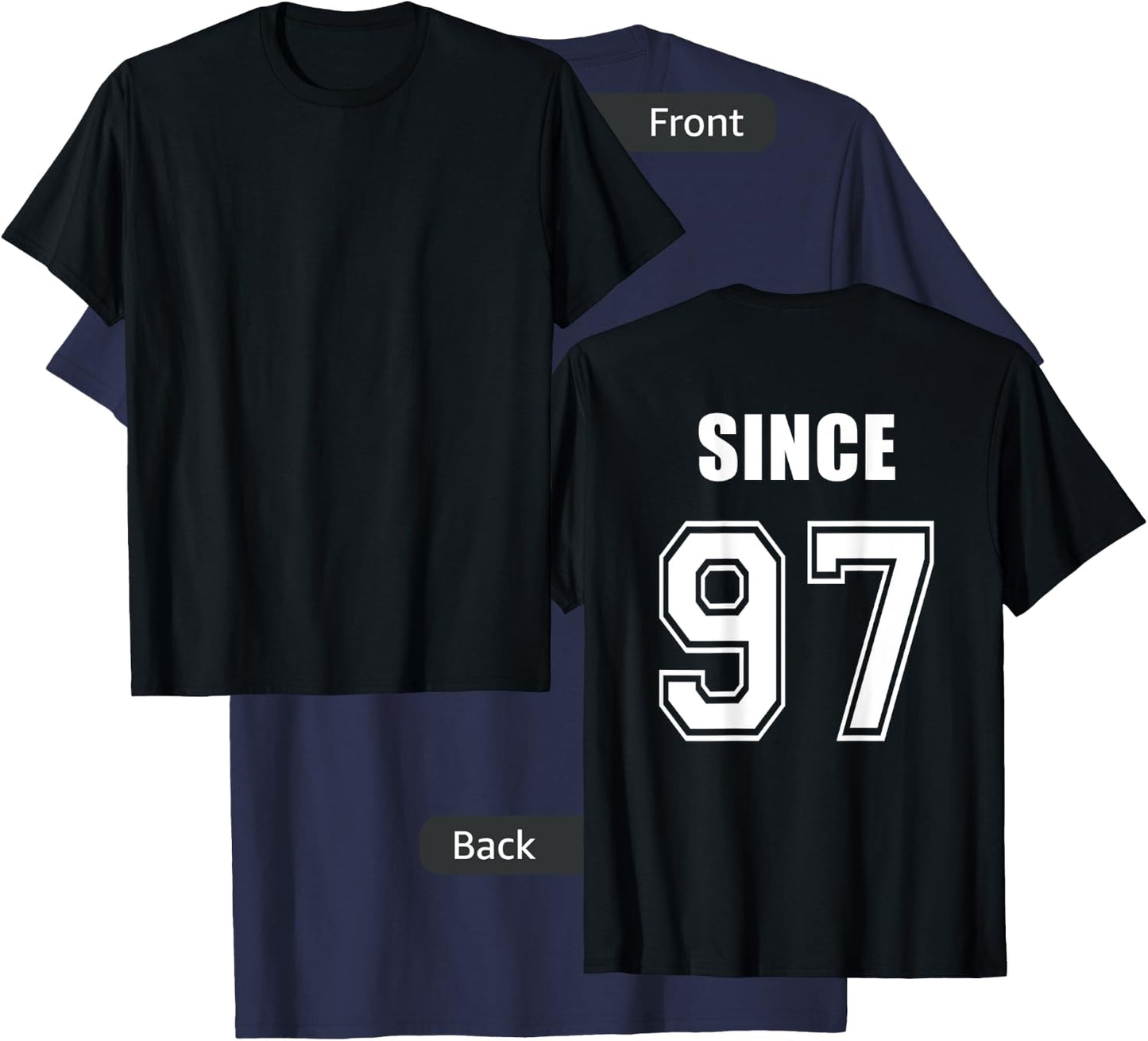 Together since 1997 -couple shirts-Lovers Shirts- King Queen T-Shirt - T-Shirt | Navy