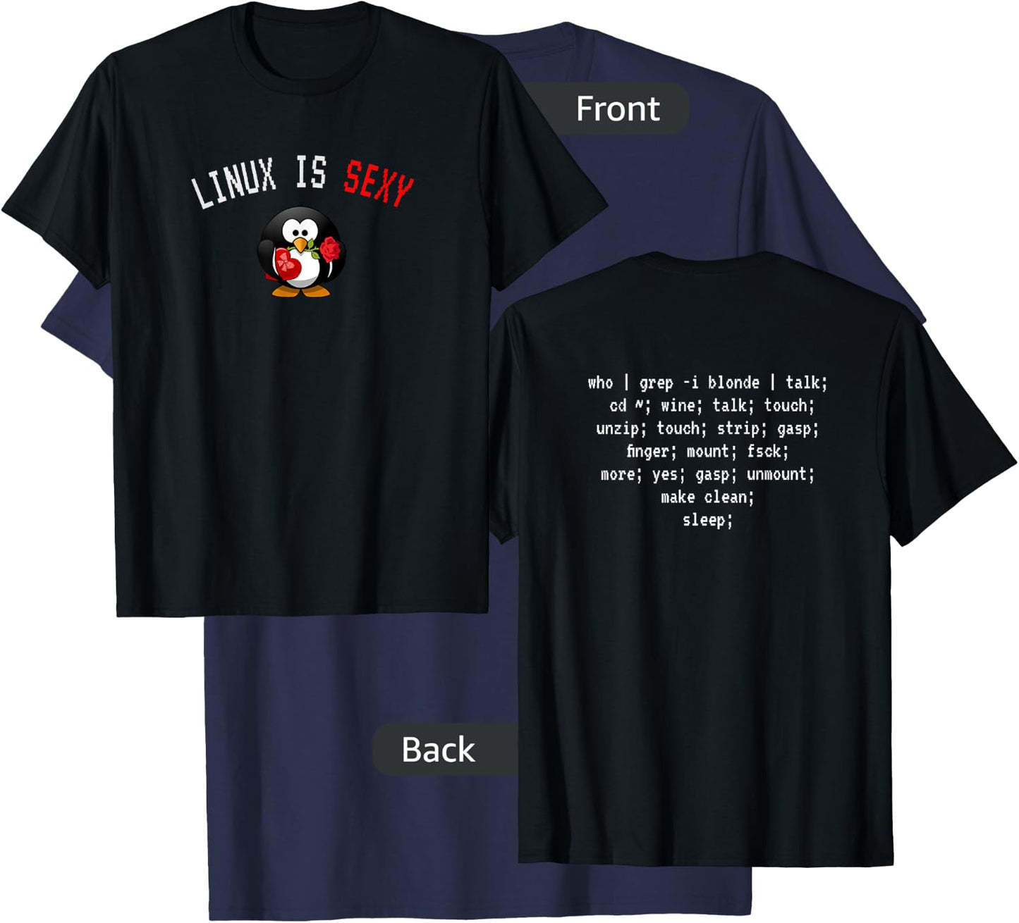 Linux is Sexy T-Shirt - T-Shirt | Navy