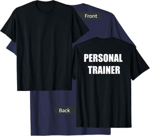 Personal Trainer - Back Only - Classic T-Shirt - T-Shirt | Navy