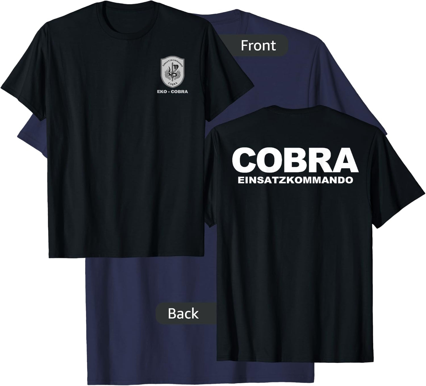 EKO Cobra Austrian Police Special Forces T-Shirt - T-Shirt | Navy