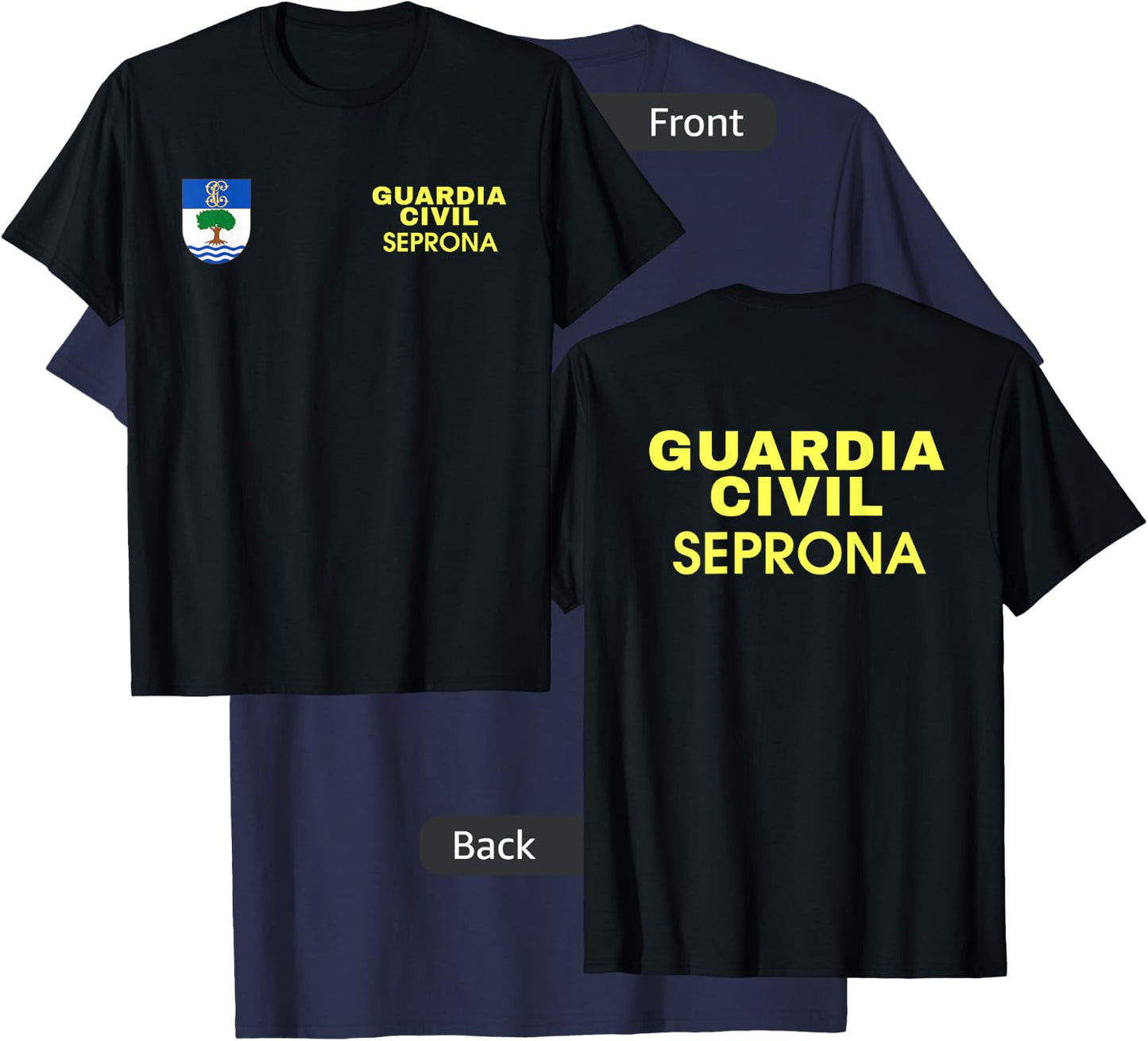 Spain Police Apparel - Policia España Guardia Civil Seprona T-Shirt - T-Shirt | Navy