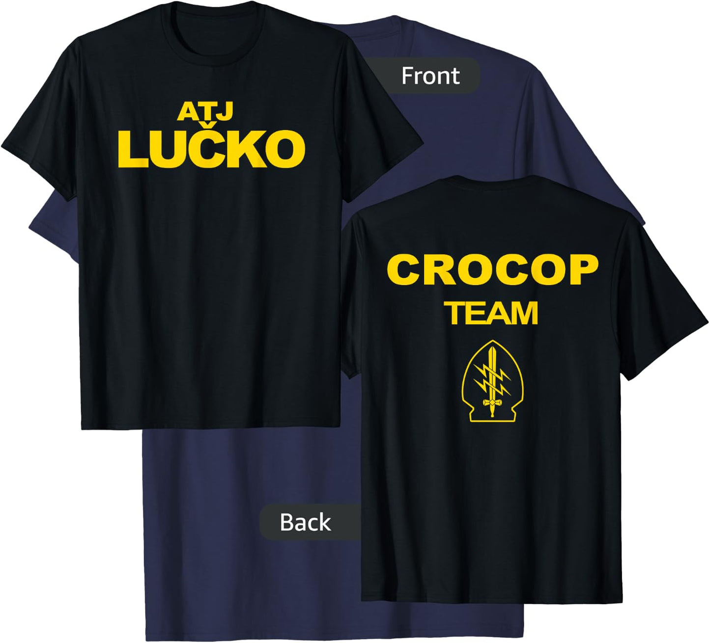 Croatian Police Anti-terrorist Unit ATJ LUCKO Crocop Team T-Shirt - T-Shirt | Navy
