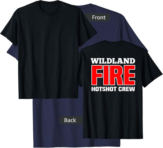 Wildland Hotshot Crew Fire Rescue Department Firefighters T-Shirt - T-Shirt | Navy
