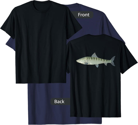 BACK PRINT Bonefish Fishing | Florida Fishing | Bonefish T-Shirt - T-Shirt | Navy