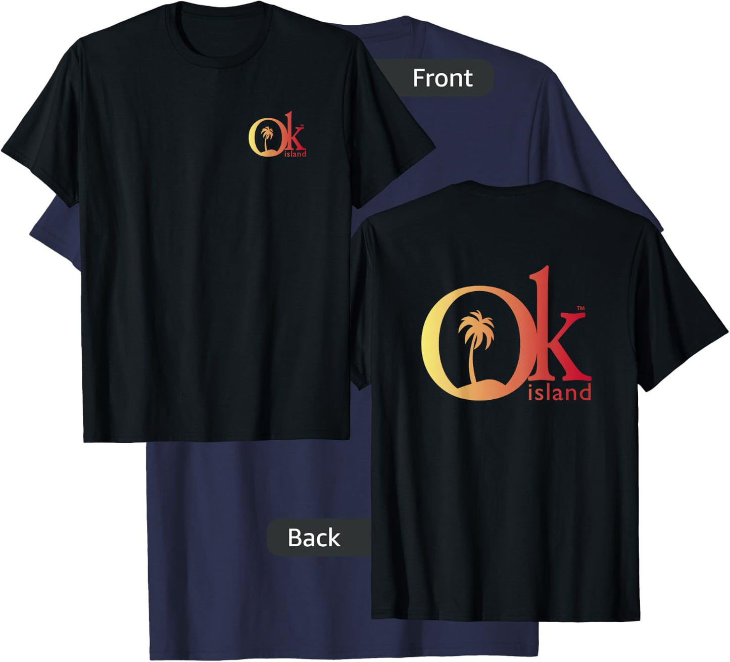 Okaloosa Island Destin Gulf Coast Florida Retro Beach Surfer Men Women Kids T-Shirt - T-Shirt | Navy