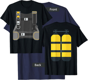 Scuba Diver Costume Last Minute Halloween T-Shirt - T-Shirt | Navy