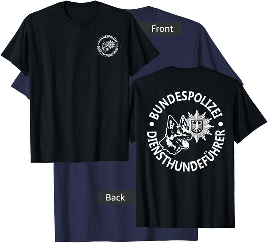 Germany K9 Police Bundespolizei T-Shirt - T-Shirt | Navy
