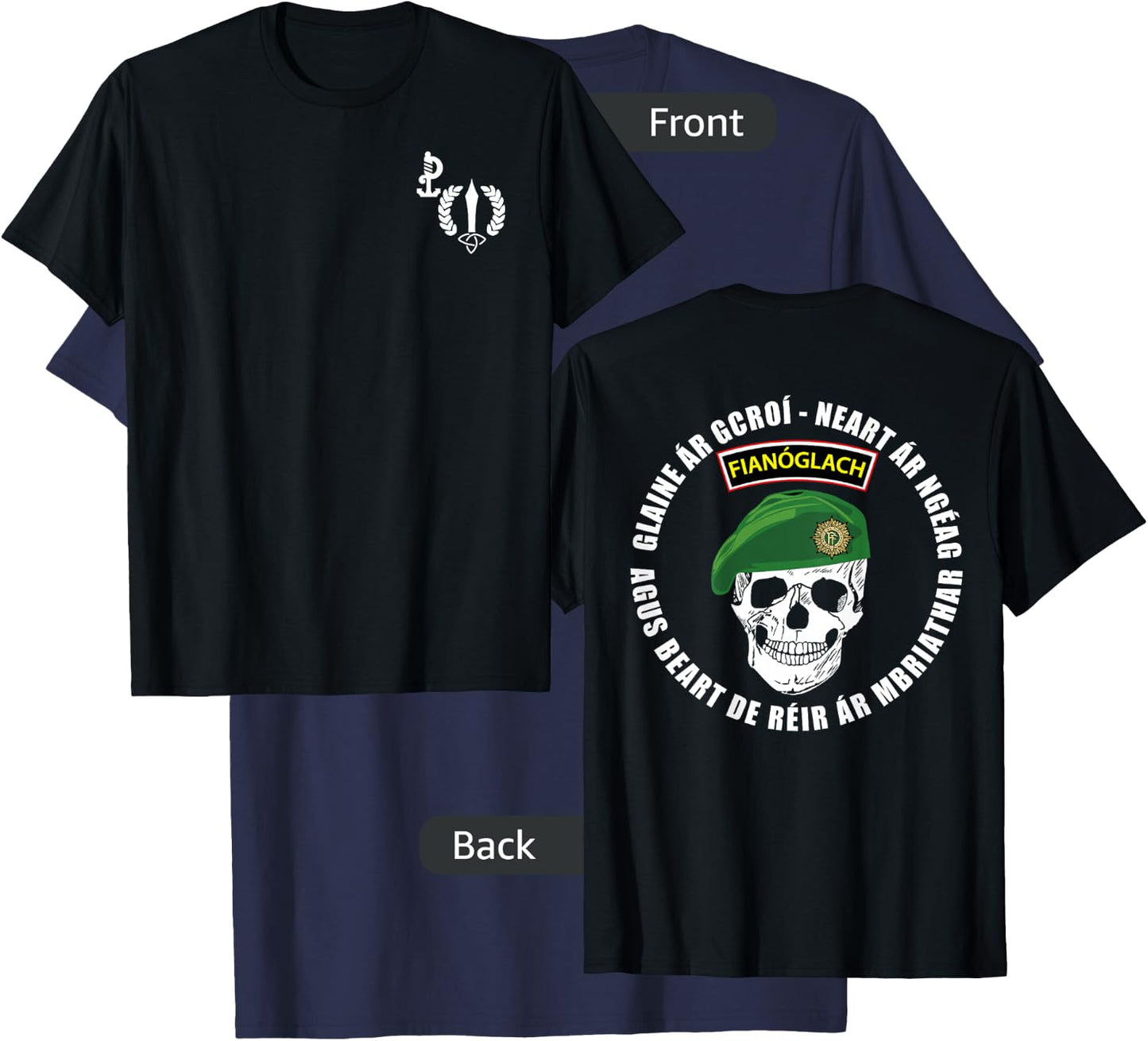 Ireland ARW Army Ranger Wing Irish Special Forces T-Shirt - T-Shirt | Navy