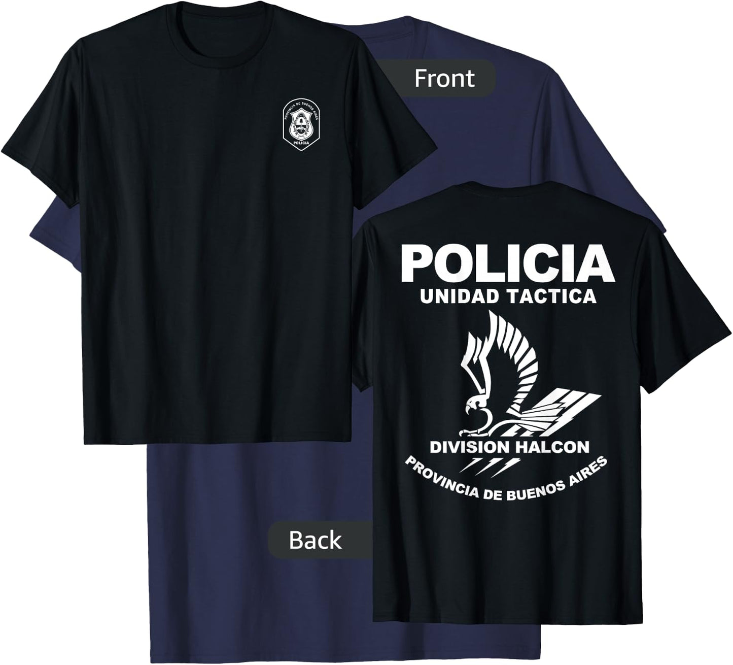 Argentina Buenos Aires Special Police Forces Halcon T-Shirt - T-Shirt | Navy