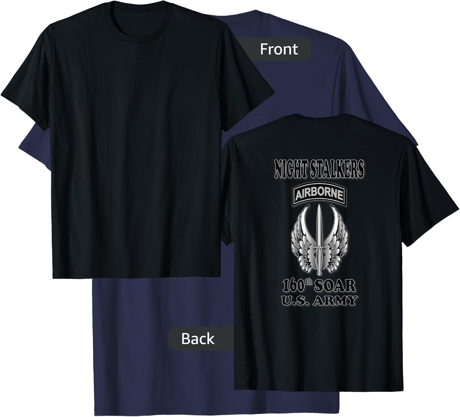 160th SOAR Night Stalkers T-Shirt - T-Shirt | Navy