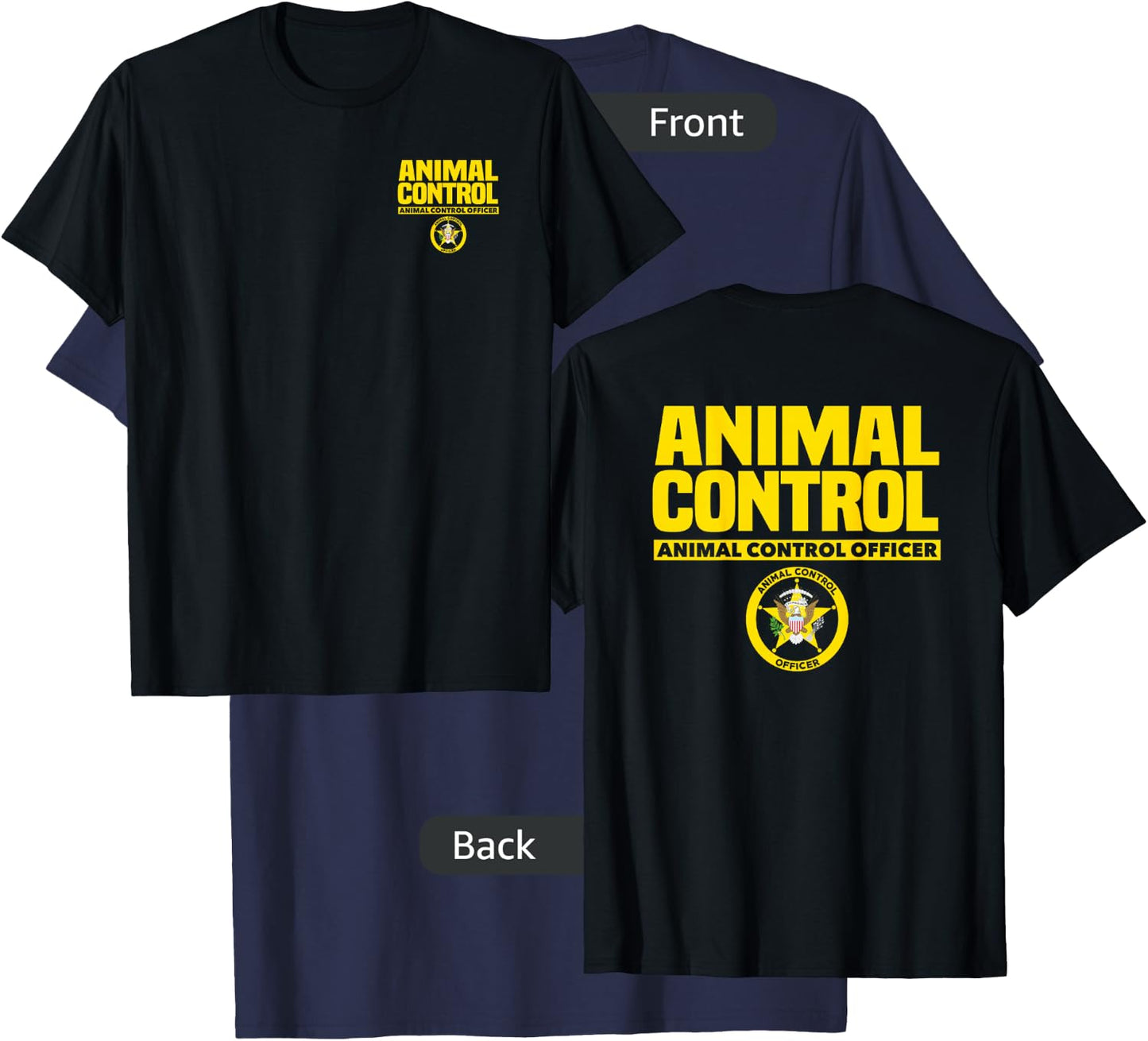 Animal Control Officer Public Safety Uniform Patrol T-Shirt - T-Shirt | Navy