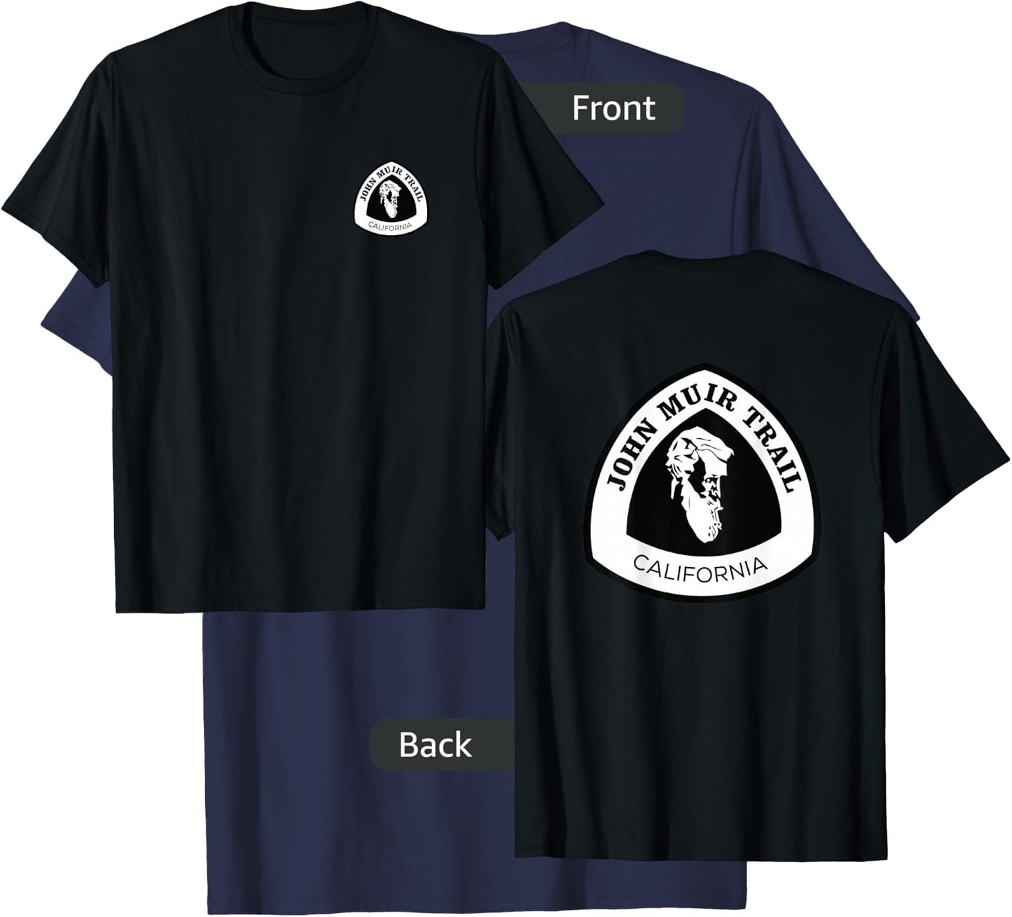 DOUBLE SIDED SHIRT John Muir Trail T-Shirt - T-Shirt | Navy