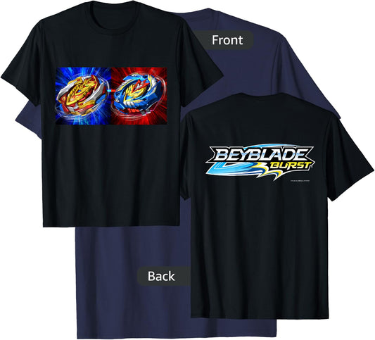 Beyblade Burst Turbo Double BEY Small T-Shirt - T-Shirt | Navy