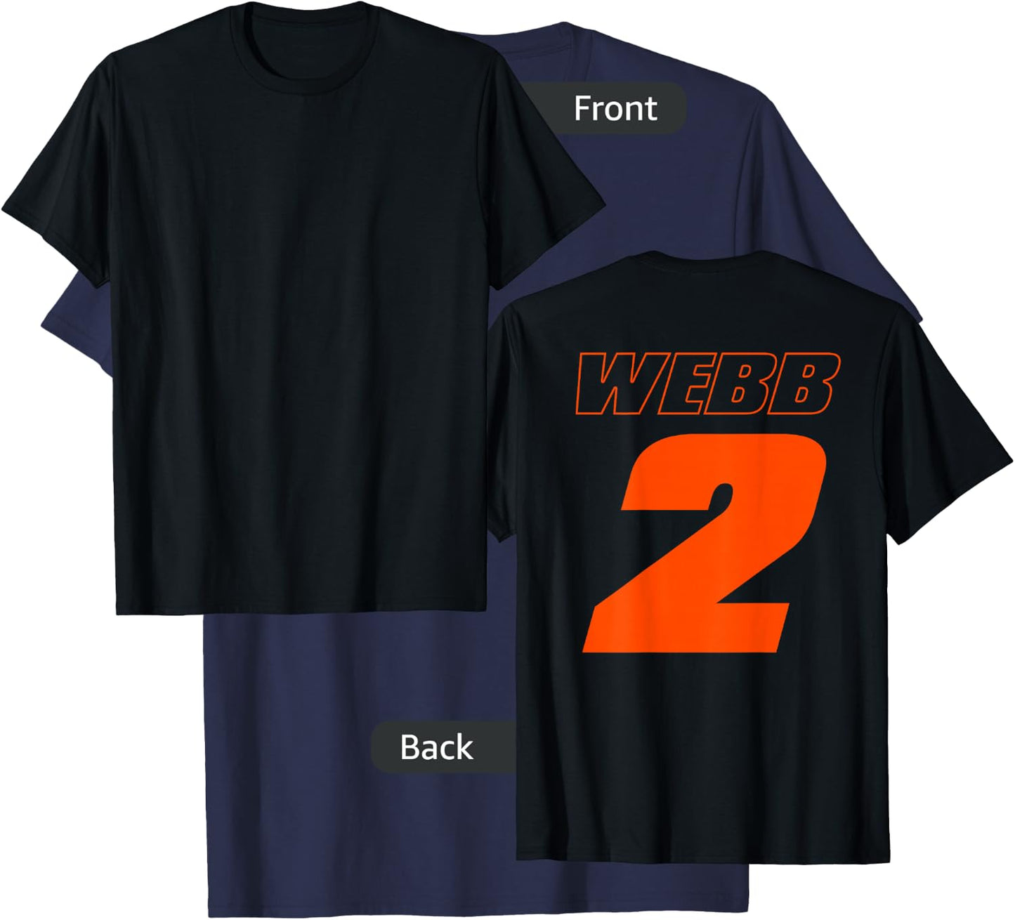 Motocross and Supercross Number 2 Shirt Cooper #2 Webb T-Shirt - T-Shirt | Navy