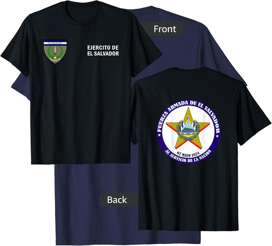 Fuerza Armada El Salvador Army - Ejercito de El Salvador T-Shirt - T-Shirt | Navy