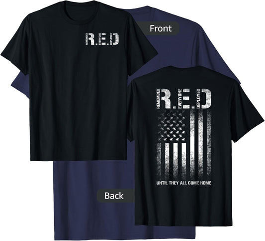 R.E.D Friday - US Military & Veteran T-Shirt - T-Shirt | Navy