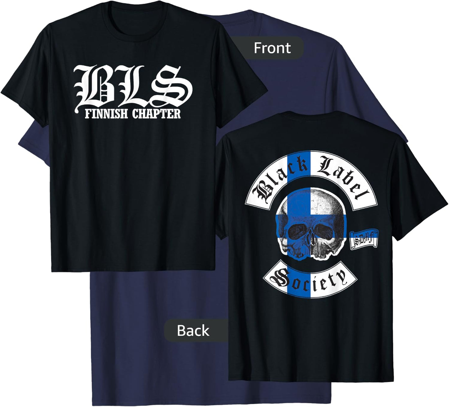 Black Label Society Finnish Chapter T-Shirt - T-Shirt | Navy