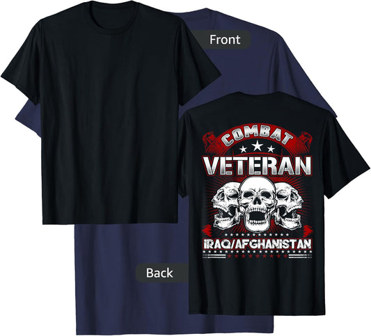 Combat Veteran Iraq Shirt T-Shirt - T-Shirt | Navy