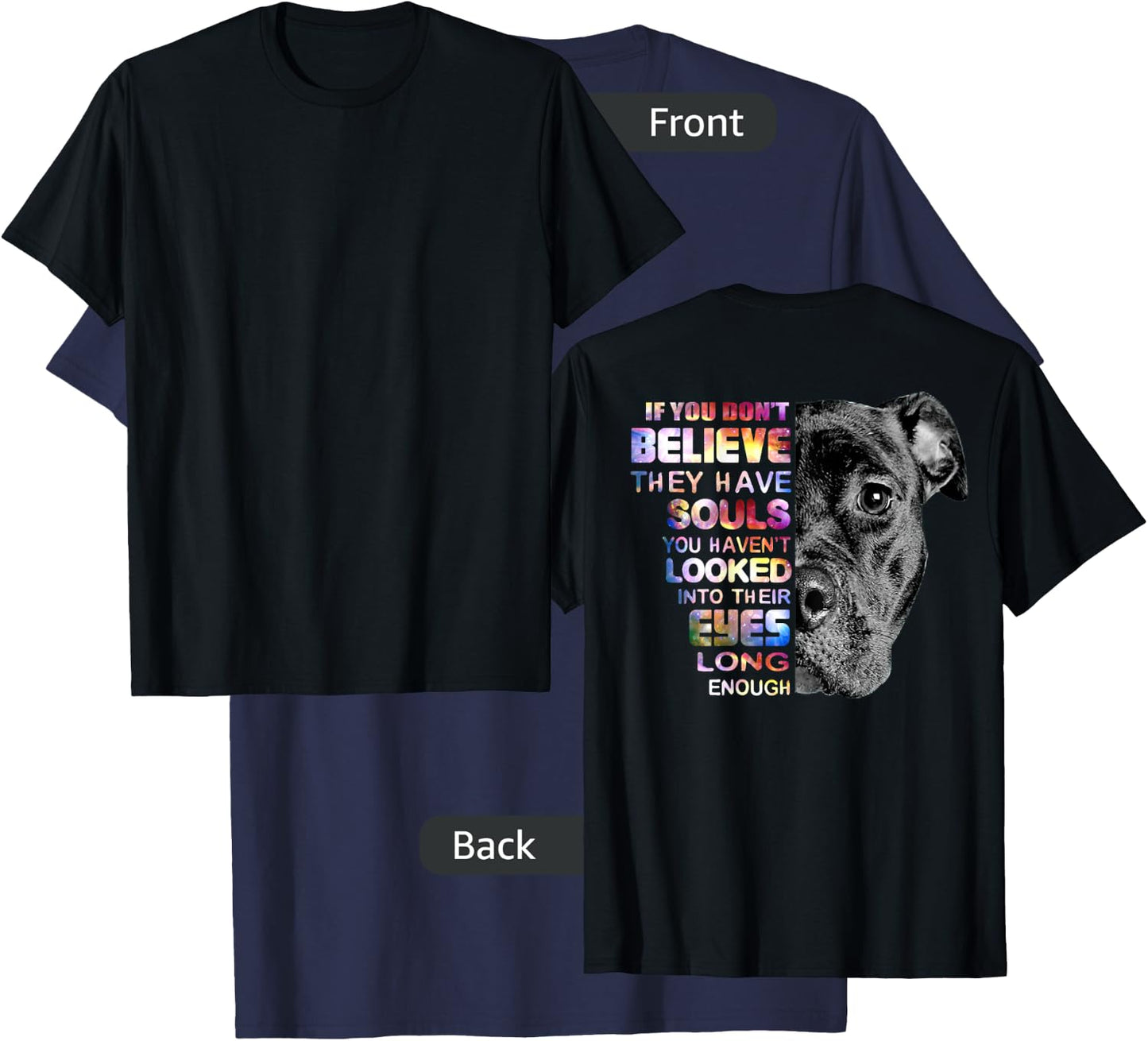 I Love My Pitbull Woman Love Her Pitbull Gift Shirt T-Shirt - T-Shirt | Navy