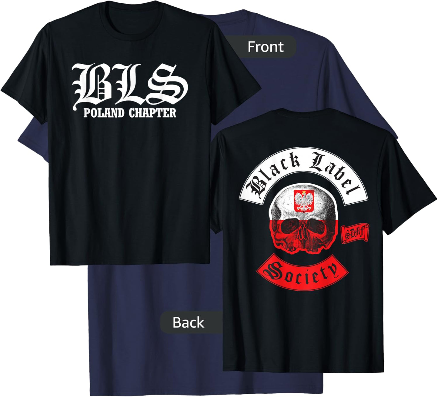Black Label Society Poland Chapter T-Shirt - T-Shirt | Navy