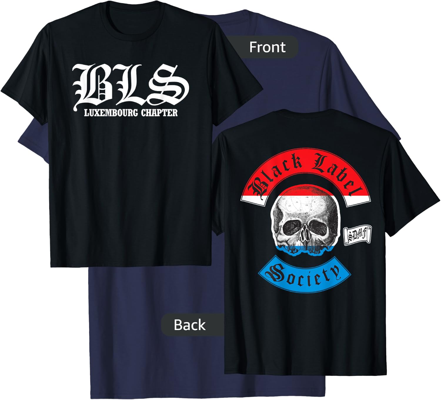 Black Label Society Luxembourg Chapter T-Shirt - T-Shirt | Navy