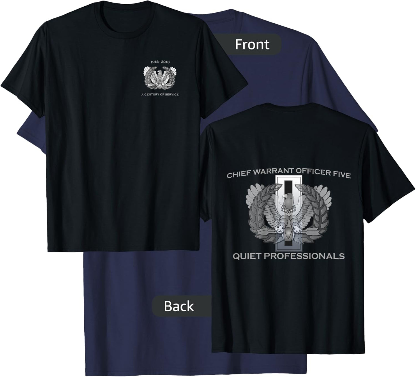 Chief Warrant Officer Five CW5 Eagle Rising Premium T-Shirt - T-Shirt | Navy