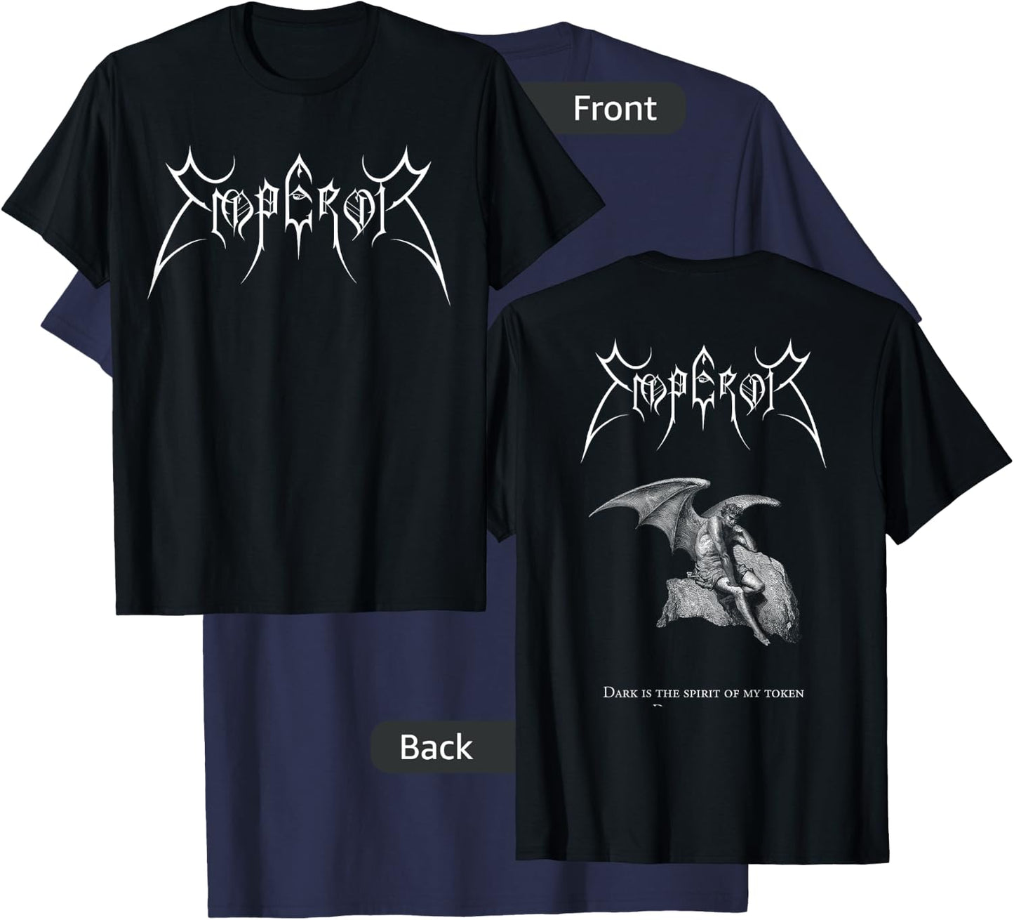 Emperor - Lucifer - Official Merchandise T-Shirt - T-Shirt | Navy